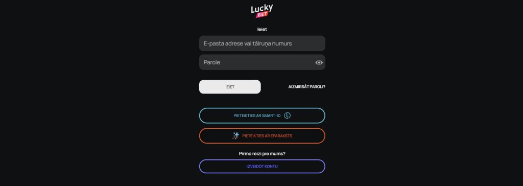 luckybet login